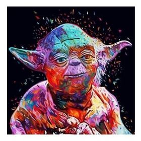 Parla Canvas Starwars Yoda Sayılarla Rulo 50x65 cm Boyama Seti Duvar Sticker