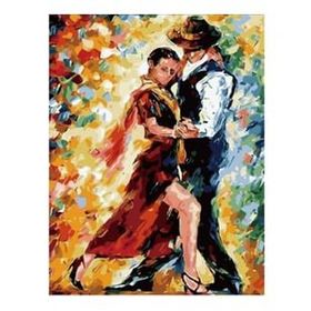 Parla Canvas Tango Aşkı Sayılarla Rulo 60x75 cm Boyama Seti Duvar Sticker