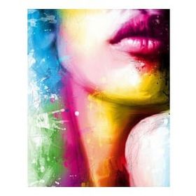 Parla Canvas Tutkulu Kadın 2 Sayılarla Rulo 60x75 cm Renkli Boyama Seti Duvar Sticker
