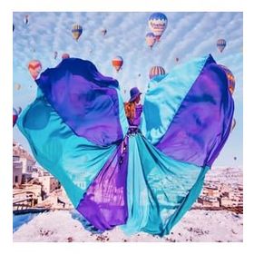 Parla Canvas Uçuşan Elbise Sayılarla Rulo 60x75 cm Boyama Seti Duvar Sticker