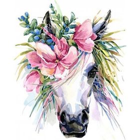 Parla Canvas Unicorn Sayılarla Rulo 70x90 cm Renkli Boyama Seti Duvar Sticker