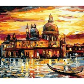 Parla Canvas Venedik Gezisi 2 Sayılarla Rulo 100x140 cm Renkli Boyama Seti Duvar Sticker