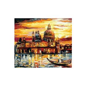 Parla Canvas Venedik Gezisi 2 Sayılarla Rulo 40x50 cm Boyama Seti Duvar Sticker