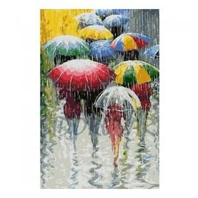 Parla Canvas Yağmur Telaşı Sayılarla Rulo 40x50 cm Boyama Seti Duvar Sticker