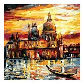 Parla Canvas Yelkenli Dolunaya Doğru Sayılarla Rulo 40x50 cm Renkli Boyama Seti Duvar Sticker