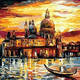Parla Canvas Yelkenli Dolunaya Doğru Sayılarla Rulo 60x75 cm Boyama Seti Duvar Sticker