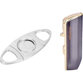 Parmida Gunmetal Üç Torch Çakmak ve Metal Kesici Set
