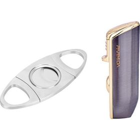 Parmida Gunmetal Üç Torch Çakmak ve Metal Kesici Set
