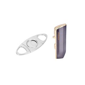Parmida Gunmetal Üç Torch Çakmak ve Metal Kesici Set