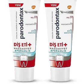 Parodontax Diş Eti + Beyazlatıcı 75 ml X 2 Adet Diş Macunu Çanta Hediye