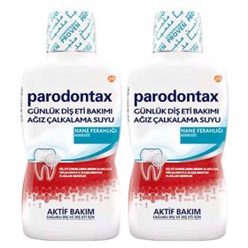 Parodontax Nane Ferahlığı Günlük Diş Eti Bakımı 2x500 ml Ağız Çalkalama Suyu