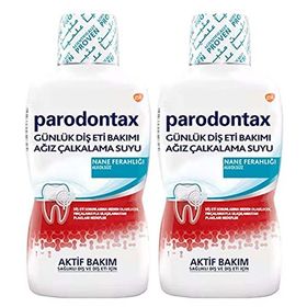 Parodontax Nane Ferahlığı Günlük Diş Eti Bakımı 2x500 ml Ağız Çalkalama Suyu