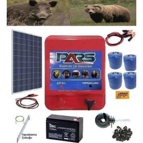 Pars 2000 Ahşap Direk İz Elektrikli Çit Ayı-Domuz Kovucu Eco Set
