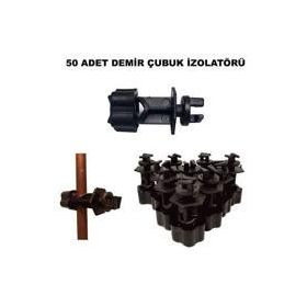 Pars 50 Adet Elektrikli Bahçe Çit Sistemi Demir Direk İzolatörü