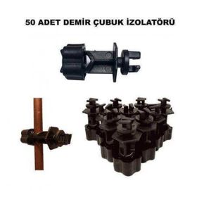 Pars 50 Adet Elektrikli Bahçe Çit Sistemi Demir Direk İzolatörü