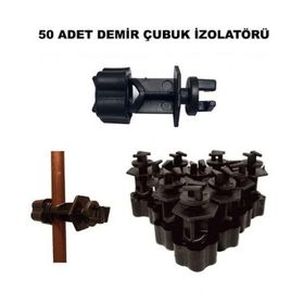 Pars 50 Adet Elektrikli Bahçe Çit Sistemi Demir Direk İzolatörü