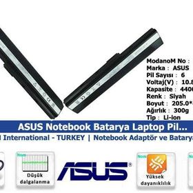 Pars Power Asus K52JC-EX248D - K52JC-EX248R Uyumlu Notebook Batarya