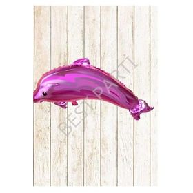 Parti Bulutu Pembe Yunus Balığı Folyo Balon
