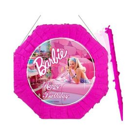 Parti Dükkanım Barbie Movie 42 cm Pinyata + Sopası