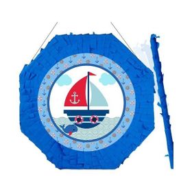 Parti Dükkanım Denizci Temalı 42 cm Pinyata + Sopası