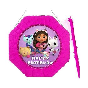 Parti Dükkanım Gabby'nin Hayal Evi 42 cm Pinyata + Sopası