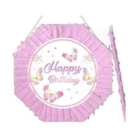 Parti Dükkanım Kelebek Pembe 42 cm Pinyata + Sopası
