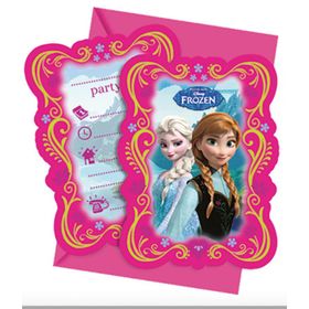 Parti Şöleni Frozen 6 Adet Davetiye