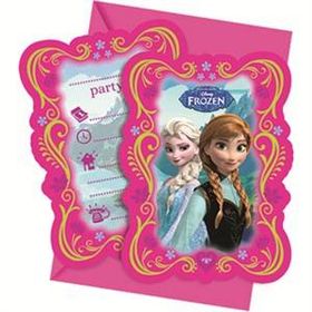 Parti Şöleni Frozen 6 Adet Davetiye