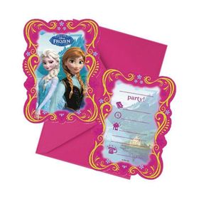 Parti Şöleni Frozen 6 Adet Davetiye