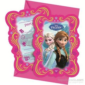 Parti Şöleni Frozen 6 Adet Davetiye