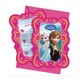 Parti Şöleni Frozen 6 Adet Davetiye