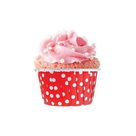 Parti Şöleni Kırmızı Puanlı Muffin Kek Kapsülü