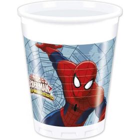 PartiBulutu 200 cc 8'li Spiderman Savaşçı Plastik Bardak