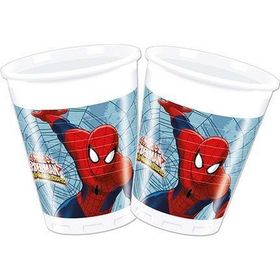 PartiBulutu 200 cc 8'li Spiderman Savaşçı Plastik Bardak