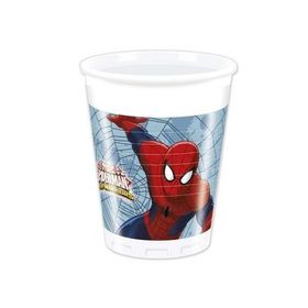 PartiBulutu 200 cc 8'li Spiderman Savaşçı Plastik Bardak