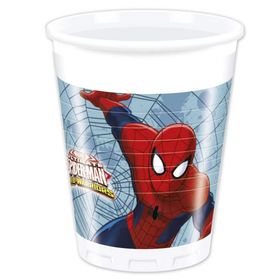 PartiBulutu 200 cc 8'li Spiderman Savaşçı Plastik Bardak