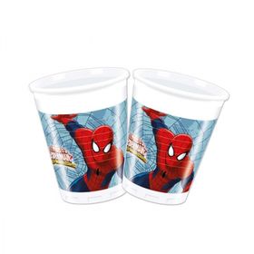 PartiBulutu 200 cc 8'li Spiderman Savaşçı Plastik Bardak