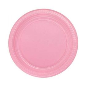 PartiBulutu 22 cm 25'li Pembe Plastik Tabak