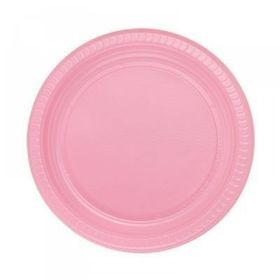 PartiBulutu 22 cm 25'li Pembe Plastik Tabak