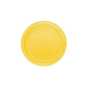 PartiBulutu 22 cm 25'li Sarı Plastik Tabak