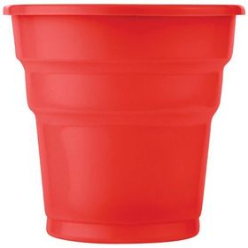 PartiBulutu 25'li Kırmızı Plastik Meşrubat Bardağı