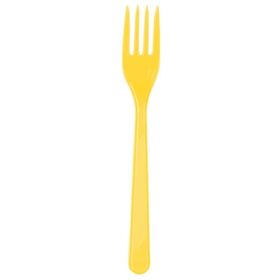 PartiBulutu 25'li Sarı Plastik Çatal