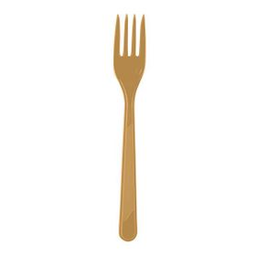 PartiBulutu Altın 25'li Plastik Çatal