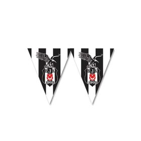 PartiBulutu Beşiktaş Üçgen Bayrak Set