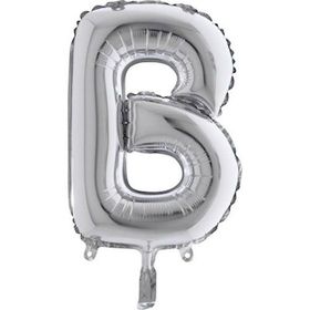 PartiBulutu Gümüş 40 cm B Harf Folyo Balon