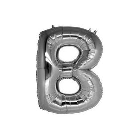 PartiBulutu Gümüş 40 cm B Harf Folyo Balon