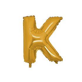 PartiBulutu K Harf Altın 40 cm Folyo Balon