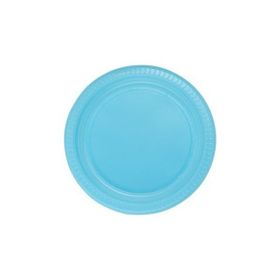 Partici 22 cm Açık Mavi Plastik Tabak