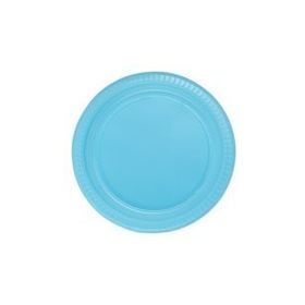 Partici 22 cm Açık Mavi Plastik Tabak