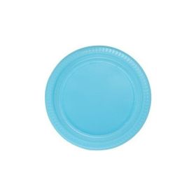 Partici 22 cm Açık Mavi Plastik Tabak